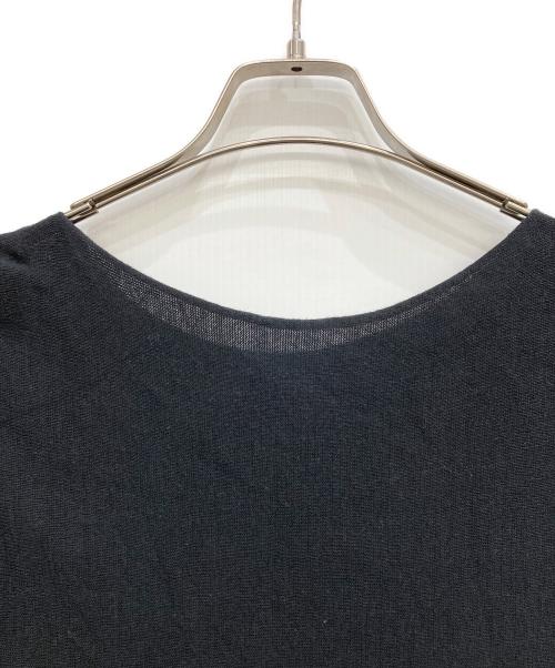 Spick and Span（スピック＆スパン）Spick and Span (スピック＆スパン) ノースリーブ ペプラムニット ブラック サイズ:FREEの古着・服飾アイテム