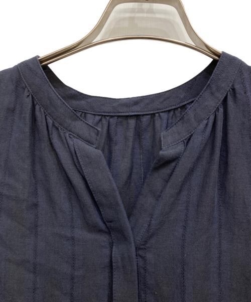 23区（ニジュウサンク）23区 (ニジュウサンク) リネン混マキシワンピース ネイビー サイズ:Mの古着・服飾アイテム