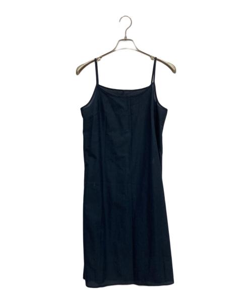 23区（ニジュウサンク）23区 (ニジュウサンク) リネン混マキシワンピース ネイビー サイズ:Mの古着・服飾アイテム