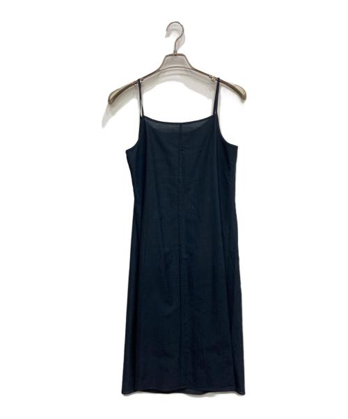 23区（ニジュウサンク）23区 (ニジュウサンク) リネン混マキシワンピース ネイビー サイズ:Mの古着・服飾アイテム
