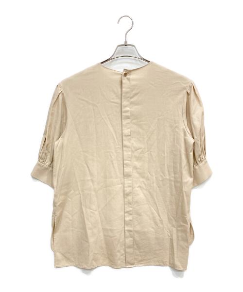 BALLSEY（ボールジィ）BALLSEY (ボールジィ) クリスタルコットン チュニックブラウス ベージュ サイズ:36の古着・服飾アイテム