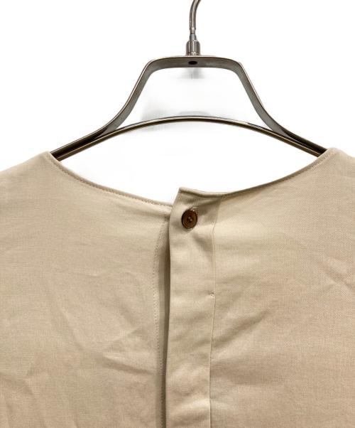 BALLSEY（ボールジィ）BALLSEY (ボールジィ) クリスタルコットン チュニックブラウス ベージュ サイズ:36の古着・服飾アイテム