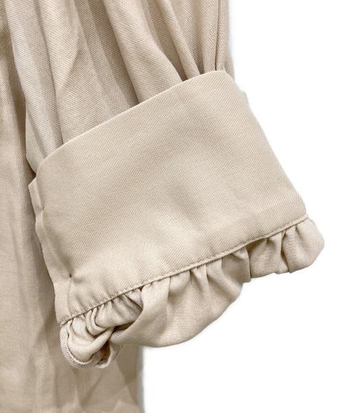 BALLSEY（ボールジィ）BALLSEY (ボールジィ) クリスタルコットン チュニックブラウス ベージュ サイズ:36の古着・服飾アイテム