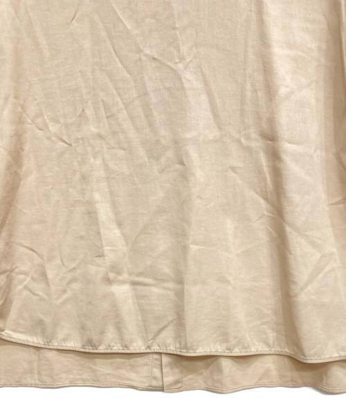 BALLSEY（ボールジィ）BALLSEY (ボールジィ) クリスタルコットン チュニックブラウス ベージュ サイズ:36の古着・服飾アイテム