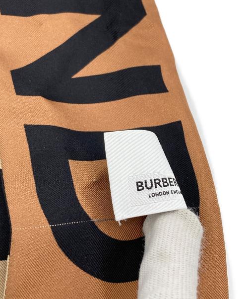 BURBERRY LONDON（バーバリーロンドン）BURBERRY LONDON (バーバリーロンドン) シルクスカーフ ブラウンの古着・服飾アイテム