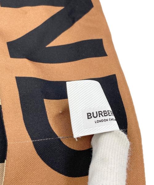 BURBERRY LONDON（バーバリーロンドン）BURBERRY LONDON (バーバリーロンドン) シルクスカーフ ブラウンの古着・服飾アイテム