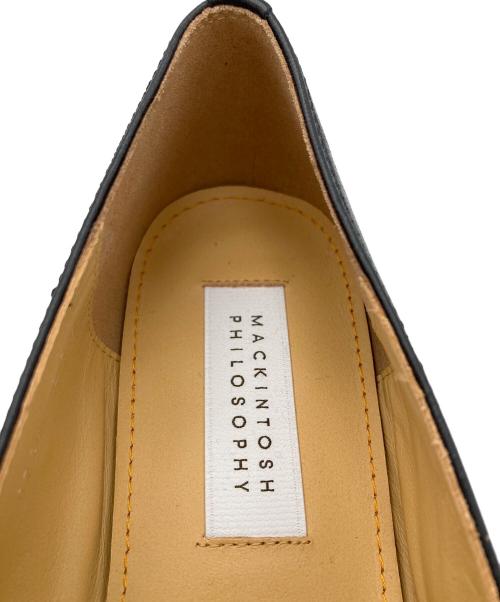 MACKINTOSH PHILOSOPHY（マッキントッシュ フィロソフィー）MACKINTOSH PHILOSOPHY (マッキントッシュ フィロソフィー) フラットシューズ ブラック サイズ:23.5cmの古着・服飾アイテム