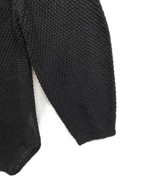 Noble（ノーブル）Noble (ノーブル) ーパーヤーン カノコ Back Vプルオーバー ブラック サイズ:FREEの古着・服飾アイテム