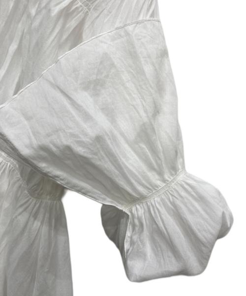 Plage（プラージュ）Plage (プラージュ) COTTON SHIRRING ブラウス ホワイト サイズ:FREEの古着・服飾アイテム