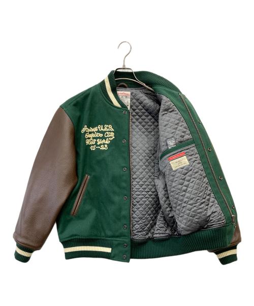AVIREX（アヴィレックス）AVIREX (アヴィレックス) NYC STADIUM JACKET グリーン サイズ:Mの古着・服飾アイテム