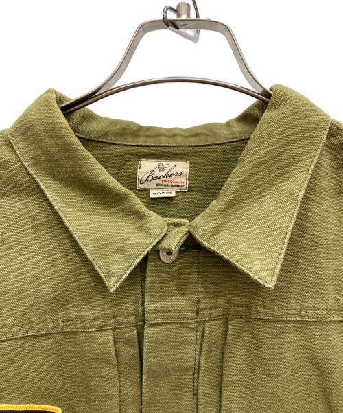 BACKERS（バッカーズ）Backers (バッカーズ) ワークジャケット オリーブ サイズ:Lの古着・服飾アイテム