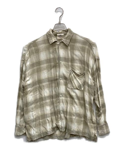 REMI RELIEF（レミレリーフ）REMI RELIEF (レミレリーフ) CHECK 2 WAY SHIRT グリーン サイズ:FREEの古着・服飾アイテム