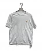 maison kitsuneメゾンキツネ）の古着「CHILLAX FOX PATCH REGULAR TEE SHIRT」｜ホワイト
