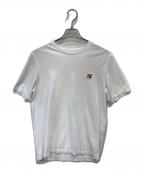 maison kitsuneメゾンキツネ）の古着「FOX HEAD PATCH REGULAR TEE SHIRT」｜ホワイト