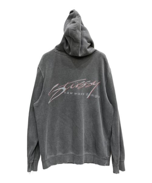 stussy（ステューシー）stussy (ステューシー) ロゴパーカー グレー サイズ:sの古着・服飾アイテム