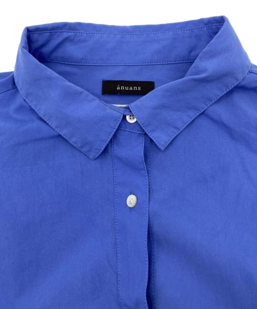 anuans（アニュアンス）anuans (アニュアンス) スタンダードシャツ ブルー サイズ:FREEの古着・服飾アイテム