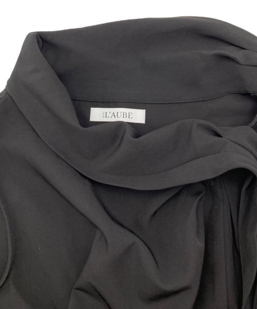 laube blanc（ローブブラン）LAUBE BLANC (ローブブラン) Side Bow-tie Tops ホワイト サイズ:FREEの古着・服飾アイテム