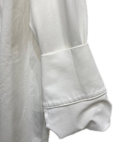 icB（アイシービー）icB (アイシービー) 洗えるコットンポリシャツ ホワイト サイズ:Mの古着・服飾アイテム