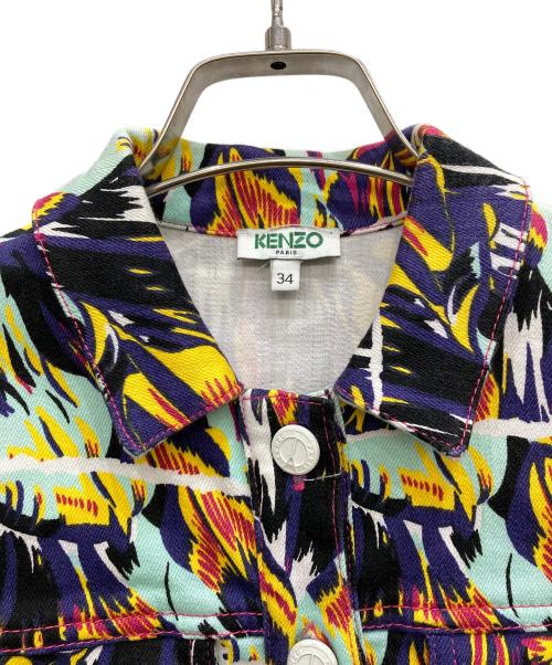 KENZO（ケンゾー）KENZO (ケンゾー) ノースリーブワンピース パープル サイズ:Mの古着・服飾アイテム