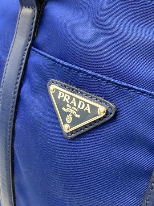 PRADA（プラダ）PRADA (プラダ) 2WAYバッグ ブルーの古着・服飾アイテム