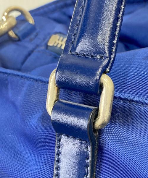 PRADA（プラダ）PRADA (プラダ) 2WAYバッグ ブルーの古着・服飾アイテム