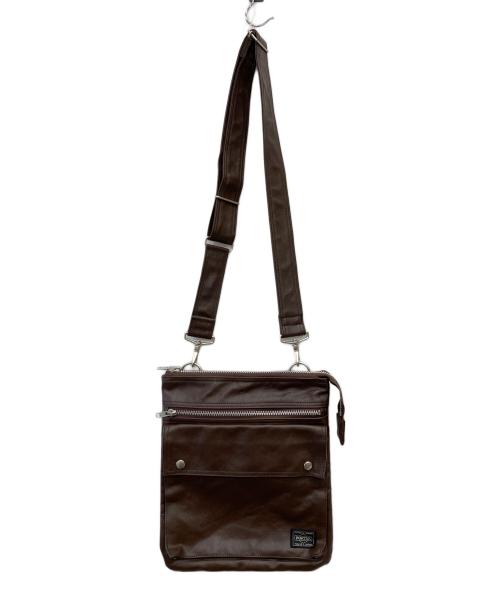 PORTER（ポーター）PORTER (ポーター) SHOULDER BAG ブラウンの古着・服飾アイテム