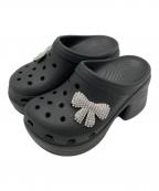 crocsクロックス）の古着「厚底サンダル」｜ブラック