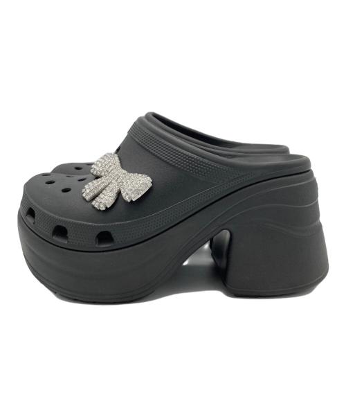 crocs（クロックス）crocs (クロックス) 厚底サンダル ブラック サイズ:Mの古着・服飾アイテム