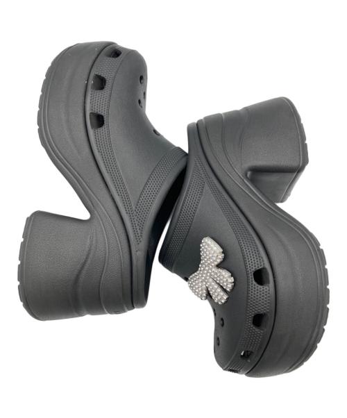 crocs（クロックス）crocs (クロックス) 厚底サンダル ブラック サイズ:Mの古着・服飾アイテム