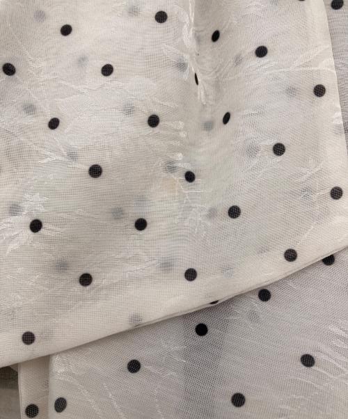 FRAY ID（フレイ アイディー）FRAY ID (フレイ アイディー) ニットコンビペプラムトップス ホワイト サイズ:FREEの古着・服飾アイテム
