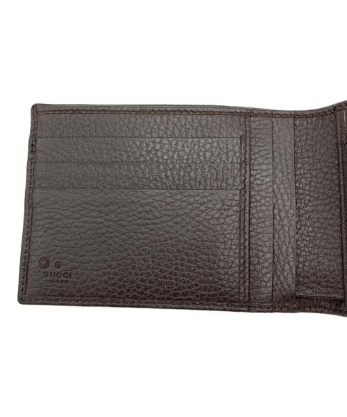 GUCCI（グッチ）GUCCI (グッチ) GGキャンバス ２つ折り財布 ブラウンの古着・服飾アイテム
