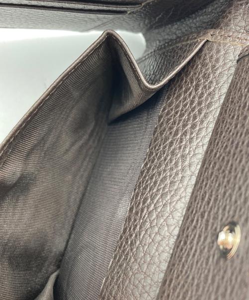 GUCCI（グッチ）GUCCI (グッチ) GGキャンバス ２つ折り財布 ブラウンの古着・服飾アイテム