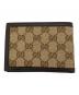 GUCCI (グッチ) GGキャンバス ２つ折り財布 ブラウン：30000円