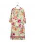LEONARD FASHION (レオナールファッション) 花柄ワンピース アイボリー サイズ:Ⅼ：15000円