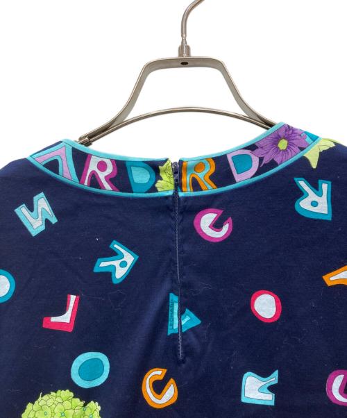 LEONARD FASHION（レオナールファッション）LEONARD FASHION (レオナールファッション) アルファベット柄 半袖カットソー ネイビー サイズ:Ⅼの古着・服飾アイテム