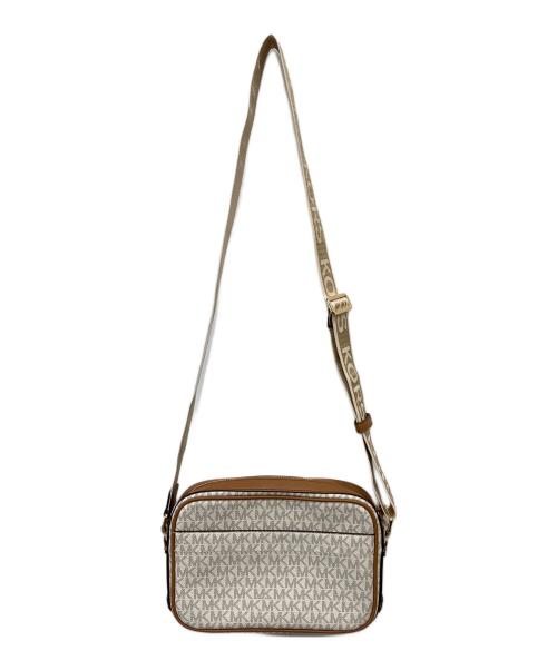 MICHAEL KORS（マイケルコース）MICHAEL KORS (マイケルコース) MAEVE ラージ ロゴ クロスボディバッグ ブラウンの古着・服飾アイテム