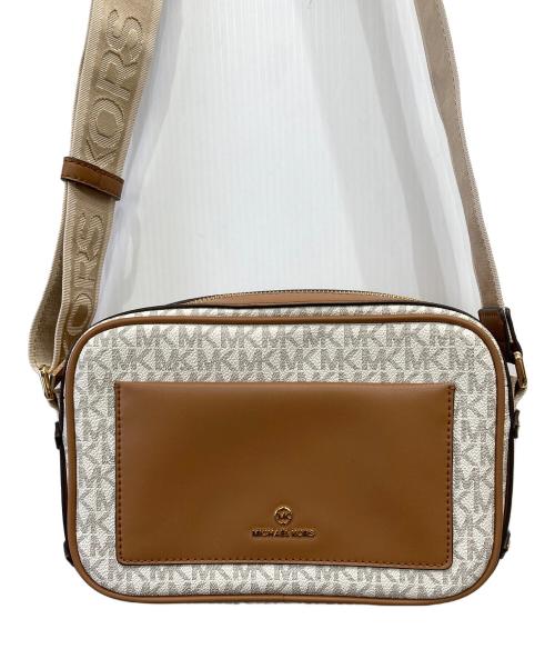 MICHAEL KORS（マイケルコース）MICHAEL KORS (マイケルコース) MAEVE ラージ ロゴ クロスボディバッグ ブラウンの古着・服飾アイテム
