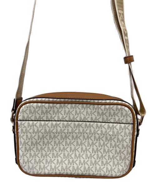 MICHAEL KORS（マイケルコース）MICHAEL KORS (マイケルコース) MAEVE ラージ ロゴ クロスボディバッグ ブラウンの古着・服飾アイテム