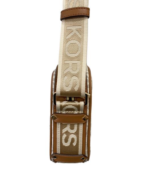 MICHAEL KORS（マイケルコース）MICHAEL KORS (マイケルコース) MAEVE ラージ ロゴ クロスボディバッグ ブラウンの古着・服飾アイテム
