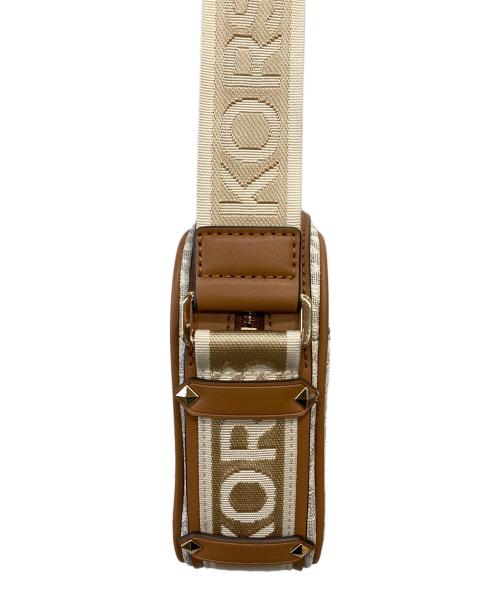 MICHAEL KORS（マイケルコース）MICHAEL KORS (マイケルコース) MAEVE ラージ ロゴ クロスボディバッグ ブラウンの古着・服飾アイテム