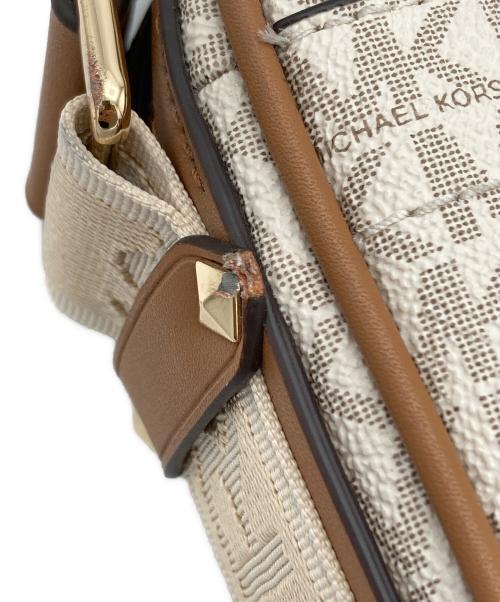 MICHAEL KORS（マイケルコース）MICHAEL KORS (マイケルコース) MAEVE ラージ ロゴ クロスボディバッグ ブラウンの古着・服飾アイテム