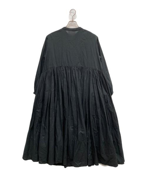 BEARDSLEY（ビアズリー）BEARDSLEY (ビアズリー) パールボタンギャザーワンピース ブラック サイズ:Sの古着・服飾アイテム