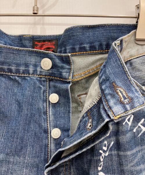 MURAMASA&LLC（ムラマサ）MURAMASA&LLC (ムラマサ) ダメージデニムパンツ インディゴ サイズ:W40の古着・服飾アイテム