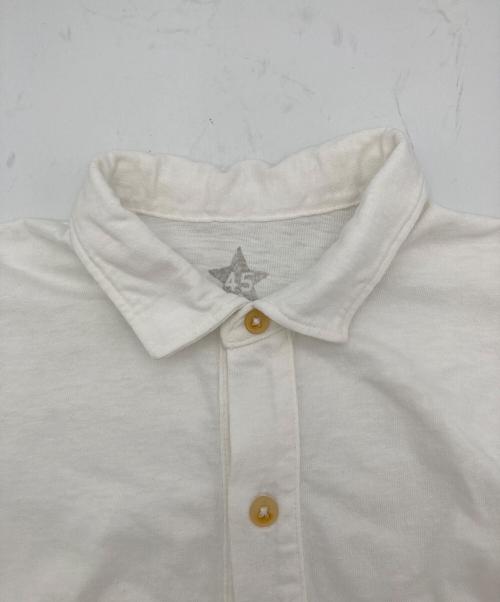 45R（フォーティファイブ・アール）45R (フォーティファイブ・アール) ポロシャツ ホワイト サイズ:1の古着・服飾アイテム