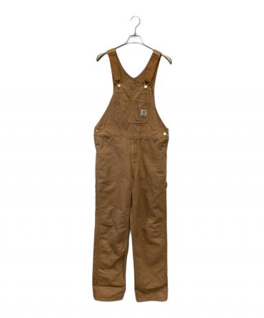 中古・古着通販】CarHartt (カーハート) ビブオーバーオール ブラウン