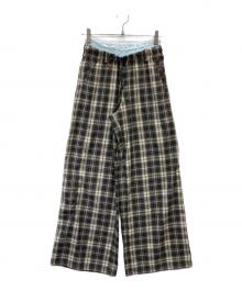 SLY（スライ）の古着「DOUBLE LOUNGE SLACKS」｜ベージュ