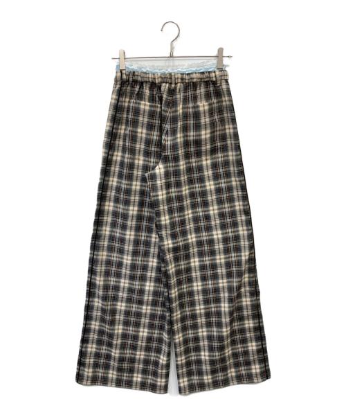 SLY（スライ）SLY (スライ) DOUBLE LOUNGE SLACKS ベージュ サイズ:FREEの古着・服飾アイテム