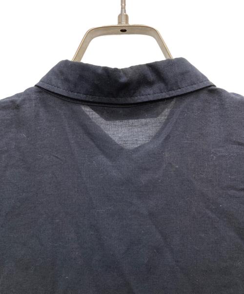 mizuiro-ind（ミズイロインド）mizuiro-ind (ミズイロインド) リネン混シャツワンピース ネイビー サイズ:FREEの古着・服飾アイテム