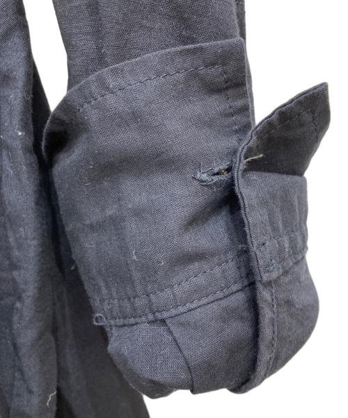 mizuiro-ind（ミズイロインド）mizuiro-ind (ミズイロインド) リネン混シャツワンピース ネイビー サイズ:FREEの古着・服飾アイテム