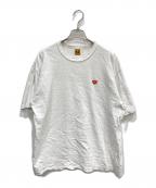 HUMAN MADEヒューマンメイド）の古着「Heart Badge Tシャツ」｜ホワイト